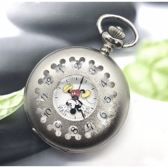 Vintage Colibrì Mickey Mouse Pocket Watch - Picture 1 of 10